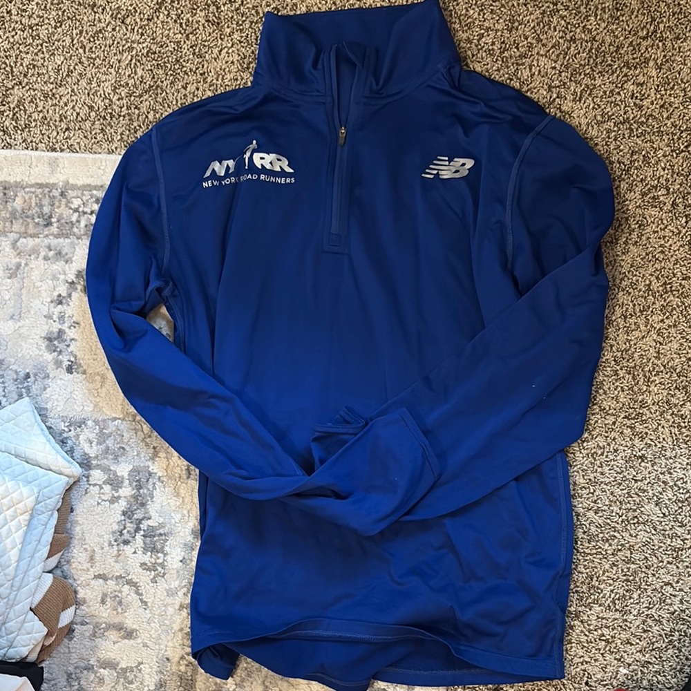 New Balance Royal Blue Performance Pullover NYRR
